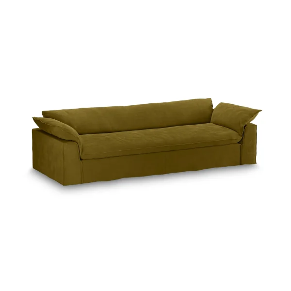 HKliving Nomad bank 305 cm Royal Velvet Olive