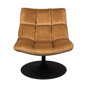 Dutchbone Bar fauteuil velvet Goldbrown
