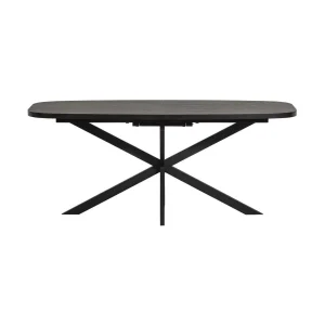 8714713219698_FRONT_3.jpgv1747923618 WOOOD Arros eettafel uitschuifbaar 180/220 cm MDF Zwart