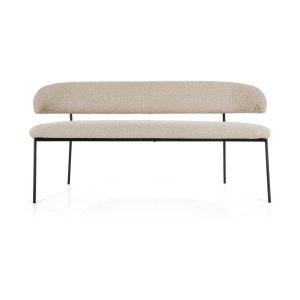 Eleonora Luka eetkamerbank 160 cm Taupe