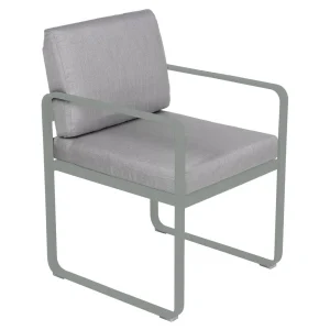 Fermob Bellevie dining armchair tuinstoel Lapilli grey - Off-White