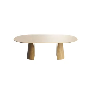 Mobitec Blossom T0402 eettafel 180/220/260x135 cm naturel eiken