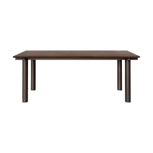 Ferm Living Atura eettafel 200x90 cm Dark Stained Oak/Dark Chocolate