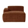 WOOOD Mojo Base chaise longue bank arm links rib Roestbruin