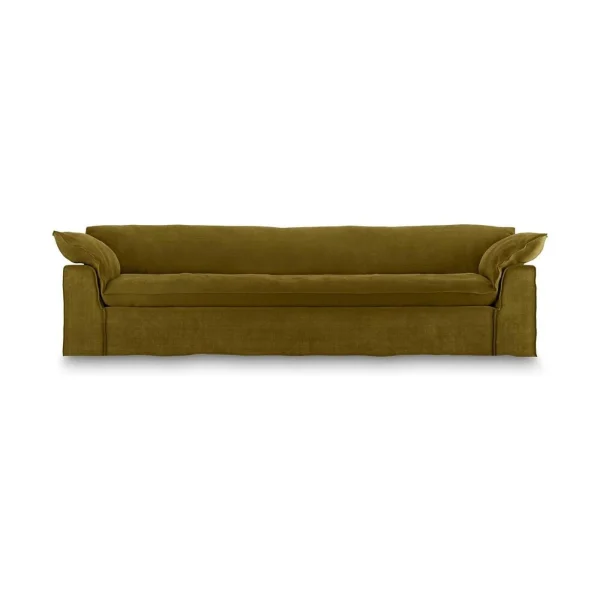 HKliving Nomad bank 305 cm Royal Velvet Olive