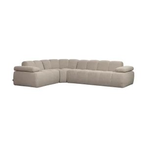 WOOOD Mojo hoekbank links bouclé Beige