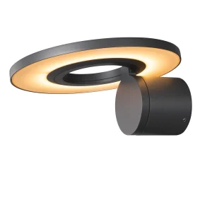 SLV Buitenlamp I-RING IP65 Antraciet - Wandlamp